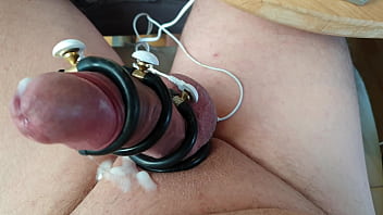Preview 4 of Mim Hand Job - Estim Electrostim Cum No hands