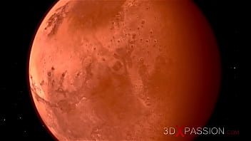 Preview 1 of Russion Porn Videos - 3d monster plays with a young woman in the Mars base camp