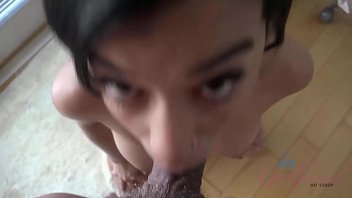 Preview 1 of Anny Chubby - HOT Amateur Latina teen with model looks sucking cock and getting fucked POV
