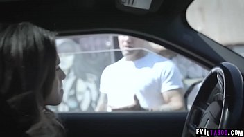 Preview 1 of Boa Ibu Jepang - Autumn Falls was stranded after her car broke and ask help for a susupicious stranger and got fucked in return.