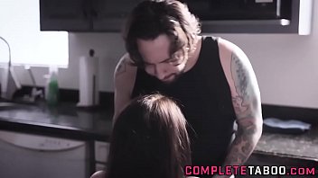 Preview 1 of Creampie By Boyfriends Dad - Chubby tit fucking whore with huge jugs