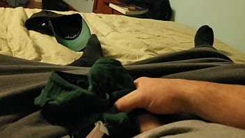 Preview 3 of Helen T6 - Jerking off wearing dirty panties