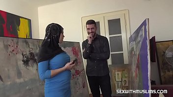 Preview 2 of Maya Kink - Busty Muslim negotiates with sex