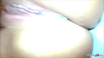 Preview 4 of Asian Cum Kiss Face - Echte Deutsche Strassen Jassy Hure ohne Kondom gefickt mit Creampie
