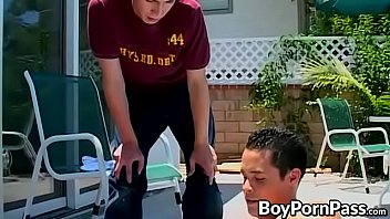 Preview 2 of Nicolette Shae Pmv - Latino twink Julio Icente swaps head in 69 before banging