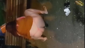 Preview 3 of Body Swap Japan - Hot Cam Girl Who Got A Big Nice Ass Sticks A Bottle On Her Ass