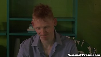Preview 2 of Indian Discreei Milfcom - Sensual redhead tranny gives bj before rimmed