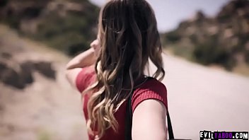 Preview 1 of Indian Raj Wep - Kristen Scotts car was broken in the middle of the road and a stranger helped her and to fuck her teen pussy in return.