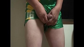 Preview 1 of 4 Girls Loli - green soccer shorts cumming