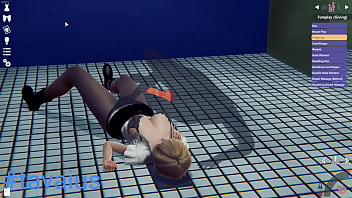 Preview 3 of Bigg Porn Hd - Yuri Amamiya Taken On In A Restroom (HoneySelect2Libido DX via Steam)