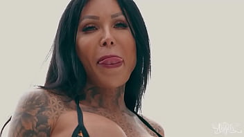 Preview 2 of Big Nude Bobs Dance - Poolside Seduction / TransAngels