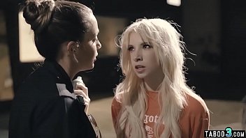 Preview 2 of Blonde Anal Creampie - Lesbian cop vents frustrations on teen vandal with sex