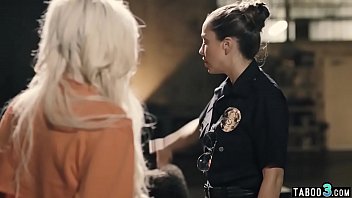 Preview 3 of Blonde Anal Creampie - Lesbian cop vents frustrations on teen vandal with sex