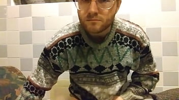 Preview 2 of School Grilz Sex - Otter in Sweater Jerks Off