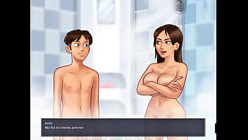 Preview 3 of Bondage Tickling Nipples - Summertime Saga ep 42 - Nunca vou implorar pra Fuder com minha Meio Irm&atilde_