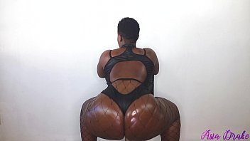 Preview 3 of Man Slow Touch Vagina - Having Fun Bouncing My Big Ole Booty In Fishnets | Bonus