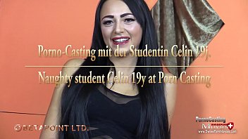Preview 3 of Black Omen Fuck - Trailer - Porno-Casting mit dem Model Celin 19j.