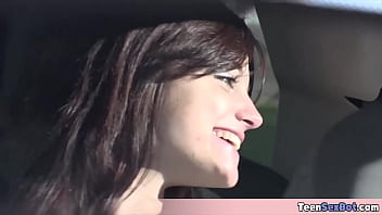 Preview 1 of 2 White Girls - Quickie rough sex with my beautiful brunette GF Kaisey She just cant stoip sucking my cock