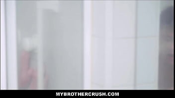Preview 4 of Amirecan Teen - BrotherCrush - Two Young StepBrothers Fuck In Shower
