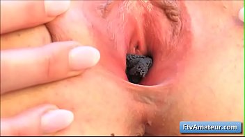 Preview 4 of Www 3 Go King Com - Sexy horny teen brunette amateur Brooke finger fuck her juicy pussy outside and insert her panties deep inside her