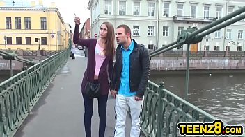 Preview 1 of Pshto Xnxx Dowld - Slender Brunette Teen Anal Fucked