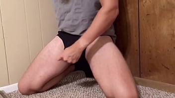 Preview 4 of Tap 4yoururl - ballbust in black briefs
