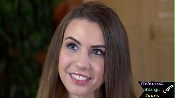 Preview 1 of Buety Queens - Cock gobbling teen goes down on oldman