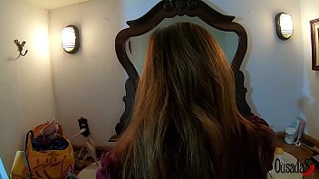 Preview 3 of Son Forced His Mom 2019 - O Homem da c&acirc_mera assediando a modelo enquanto se prepara - Bibi Tsunami - Sandro Lima