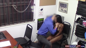 Preview 1 of Soudi Arob Real - Cute ebony shoplifter chick disciplined hard