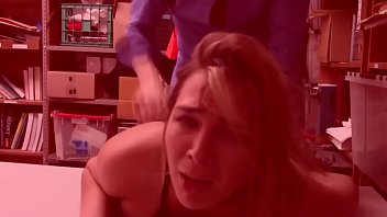 Preview 1 of Super Fat Chick - Security mall officer is fucking with teen thief at the office.