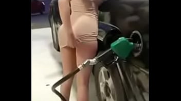 Preview 3 of Alexa Nova Amidh Runaway - Flashing pussy at the pump