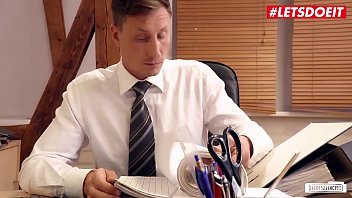 Preview 1 of Fuck Tenga Egg - LETSDOEIT - Hot German Blondie Lena Nitro Rides Her Boss&#039_s Cock