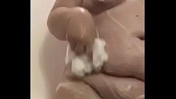 Preview 3 of Squirting The Fat Tits - Chubby girl taking a shower