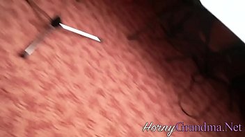 Preview 1 of Pov Daughter Threesome - Blonde haired granny fucked and creampied