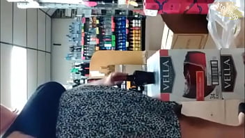 Preview 1 of Momson Hot Sex Blond - Hot Wine Store Owner Enjoying A Bottle