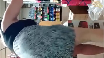 Preview 4 of Momson Hot Sex Blond - Hot Wine Store Owner Enjoying A Bottle