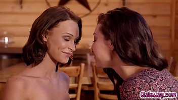 Preview 2 of Red Tube Blue - Emma Hix and Bella Rolland pleasuring each other as they start kissing passionately