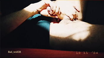 Preview 3 of Tevha Xxx - Penis Sedang Handjob Matahari Terbenam - bad wolf28