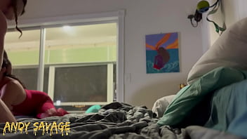 Preview 4 of Sanny Leone Sax 2018 - Latina DEEPTHROAT white boyfriend and tries anal first time