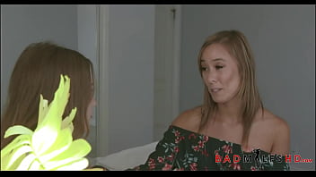 Preview 1 of Notgeile Nonne - Asian MILF StepMom Christy Love And Hot Teen Stepdaughter StepFamily Threesome With Boyfriend