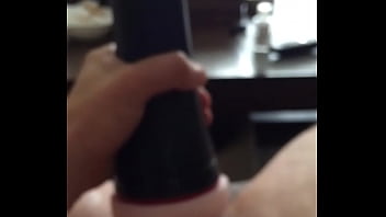 Preview 2 of 18sg Seks Koria - Fucking a fake pussy and cumming