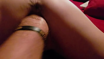 Preview 3 of Small Flat Hanging Tits - Wife love getting her pussy fist fucked
