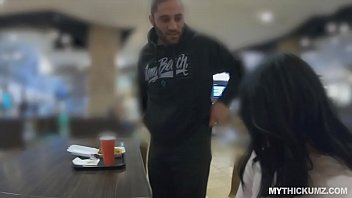 Preview 1 of Boy Faorced Girl - Pawg thickumz Violet Rain gagging on strangers cock