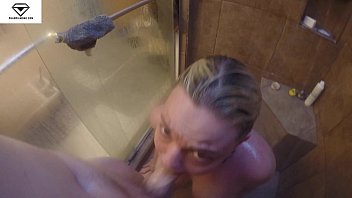 Preview 2 of Sex Video Hinde In - POV Blowjob Big Breasts Alice Frost in Shower