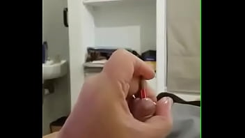 Preview 4 of Aura Ngantor - Inserting a pencil in my cock