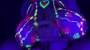 Preview 3 of Lactating Puppy - Join This HENTAI TITFUCK CHALLENGE! Mind-blowing NEON COSMOTITS | LilyKoti