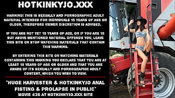 Preview 1 of Heteros Para Gay - Huge harvester &amp_ Hotkinkjo results with anal fisting &amp_ prolapse in public