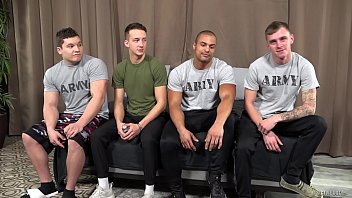 Preview 1 of Desi Ladi Hot Bf Vedio - ActiveDuty 4 Beefy Guys Pound Each Other Bareback