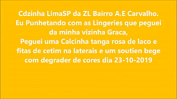 Preview 1 of Hentai Fuck By Professor - Cdzinha LimaSp Punhetando com a nova lingeries calcinha tanga rosa e soutien bege degrade da graca vizinha 23102019
