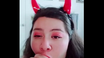 Preview 4 of Sanny Lon Xx Video Com - Lizren Oral De Diablita Chilena